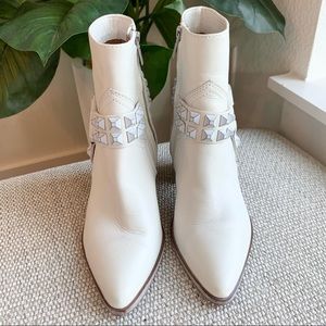 Frye Women's Flynn Deco Stud Harness Ankle Boot